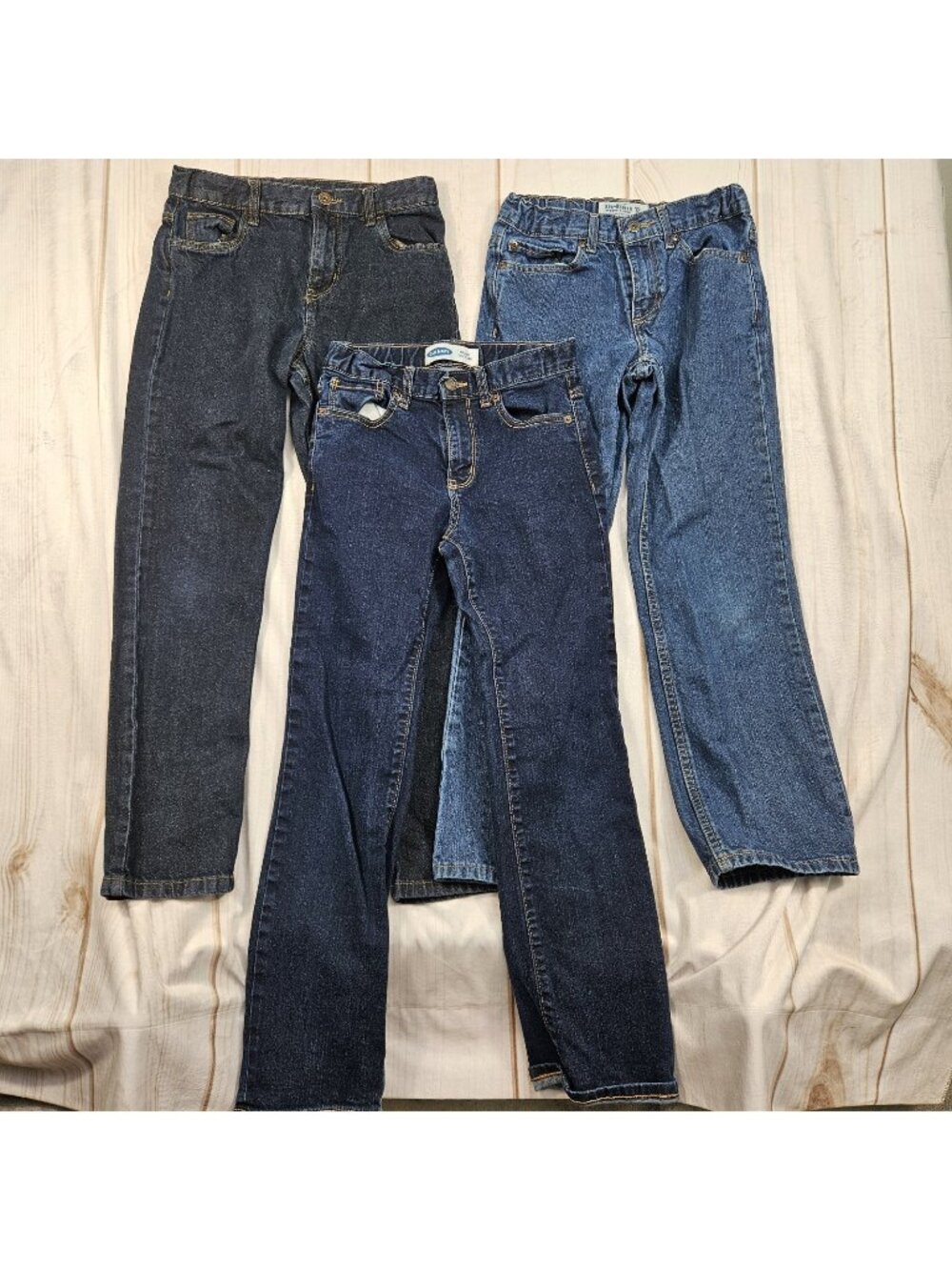Boys Jeans Wrangler Old Navy Urban Pipeline Size 12 R Straight Lot of 3 Blue GUC